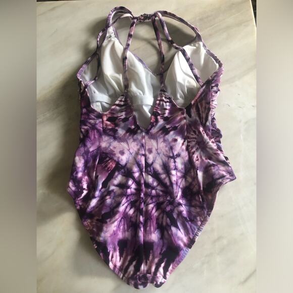 Magicsuit good vibes Trudy one piece swimsuit purple tie dye sz 10 - Picture 4 of 7